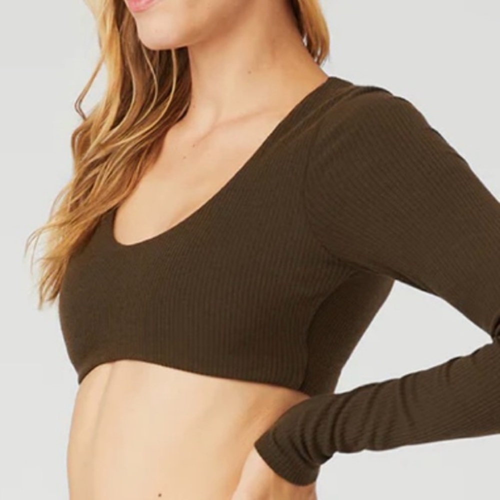 Alo Long Sleeve Ribbed Top